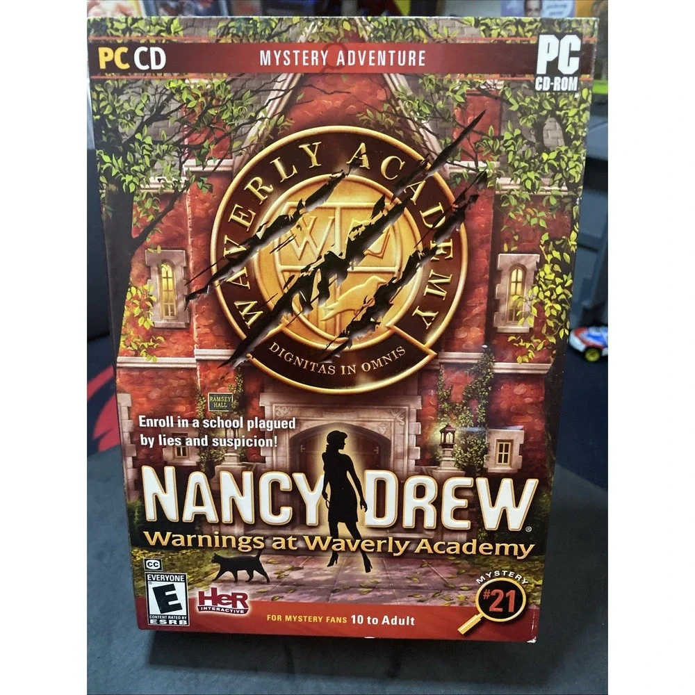 Nancy Drew #21: Warnings at Waverly Academy (Two Disc Set) - PC Game CD Rom #62a